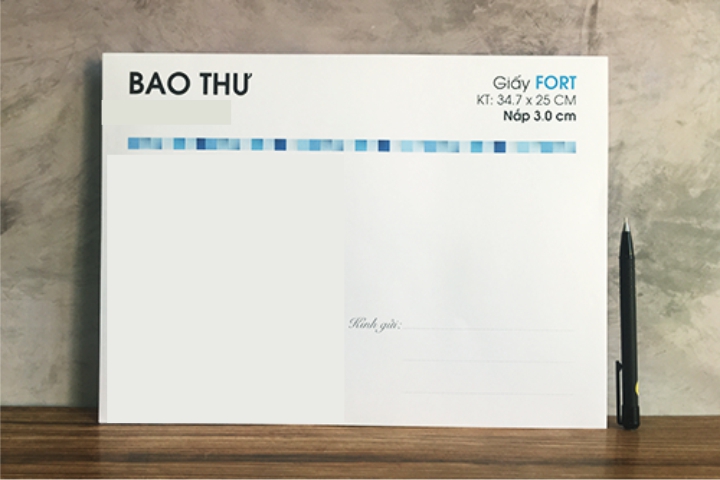 In Bao Thư A4 giấy fort 120gsm, In offset