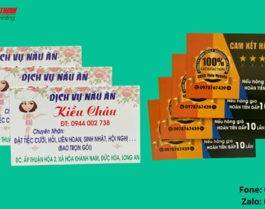 In Name Card - Thiết Kế và In Ấn Chất Lượng Cao tại TP.HCM với Công Ty Quang Minh