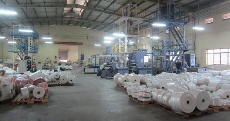 Các máy để sản xuất và in túi nilon 